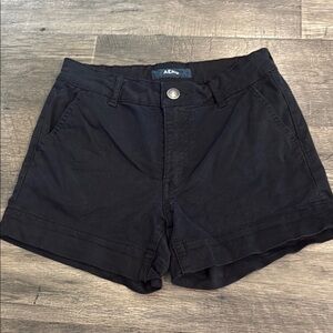 Aeropostale High Rise Midi Black Shorts Size 2